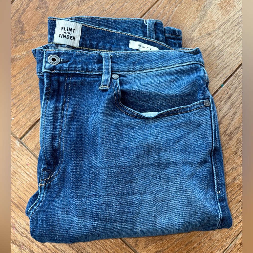 Flint and Tinder Slim Fit Jeans - Size 34x34 - Made in USA